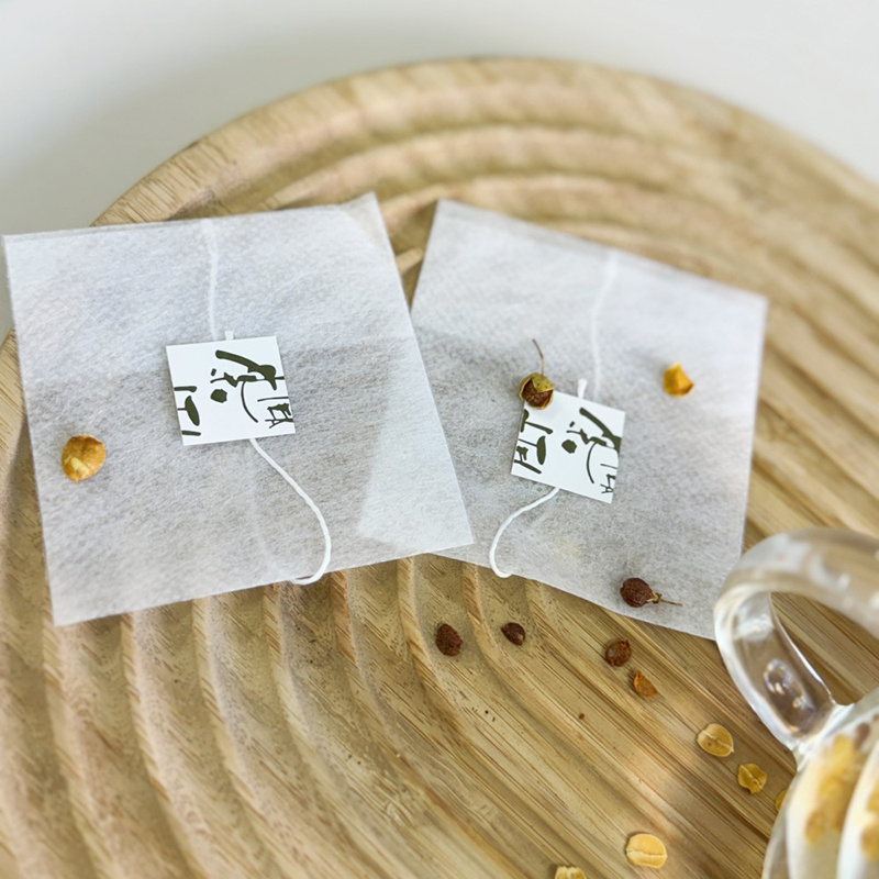 PLA Non Woven Reflex Tea Bag 25GSM With Tag